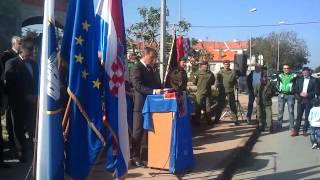 Glavna ceremonija otvaranja ulica Hrvatskih branitelja i postrojbi u Zadru