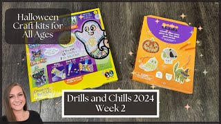 Drills and Chills Week 2 || Unboxing 2 Diamond Art Craft kits from Big Gems and Mondo Llama 🎃