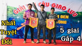 Câu lục. Thi giải tại hồ câu Thanh Tùng đội nhà quấn ổ nhất tuyệt đối, 5 giải lấy 4