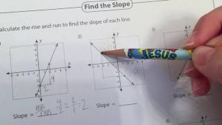 Calculate Slope by Counting on A Graph