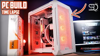 WHITE PC BUILD TIME LAPSE - THERMALTAKE CTE 700 AIR SNOW