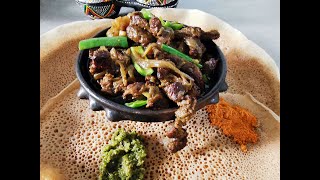 ጥፍጥ ያለ ያልጫ ጥብስ  Ethiopian tibis with curry  Äthiopische Tibis mit curry