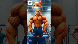 Cat in Jim 😺💪🦵#shorts #short #viralshorts #shortfeed #shortvideos #youtubeshorts #trandingshorts