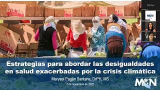 Estrategias para abordar las desigualdades en salud exacerbadas por la crisis climática