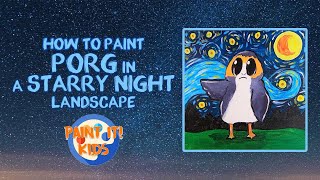 Drawing for Kids - How to Draw Porg - Star Wars - Art for Kids - Cartoon drawing