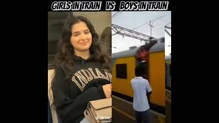 Part -1 | Girls In Train Vs Boys In Train | Challenge ADP | #ChallengeADP