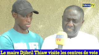 Le Maire djibril Thiaw visite les centres de vote