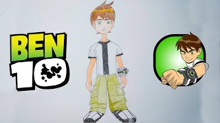 How to Draw Ben 10 | Drawing Ben Tennyson From Ben 10 - classic, Alien Force and Ben 10 - UA