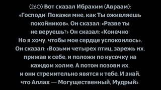 Толкование священного Корана, Сура 2 «Аль-Бакара», аяты 260-273