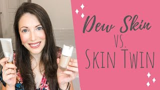 NEW Skin Twin Featherweight Foundation vs  Dew Skin Tinted Moisturizer | Beautycounter Comparison