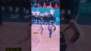 Travel or not? Steph hits a trey! GREATEST SHOOTER