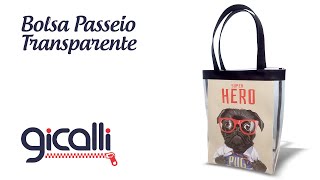 Bolsa Passeio Transparente Gicalli