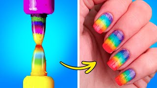 Lindos truques de arte de unhas e pedicure DIY! Truques fáceis para designs incríveis