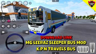 Bus Simulator Indonesia - MG Leeraz Sleeper Bus Mod - Download Link - Android Gameplay FHD 825