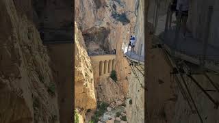 El Caminito Del Rey // Desfiladeiro de cortar a respiração em Málaga #shorts