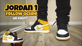 Jordan 1 Yellow Ochre On Feet!!