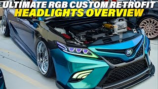 2018-2023 Toyota Camry Lexus Style Lights: Ultimate RGB Custom Retrofit Headlights Overview