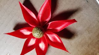 How To Make Flower Out Of Fabric || Easy Fabric Flower