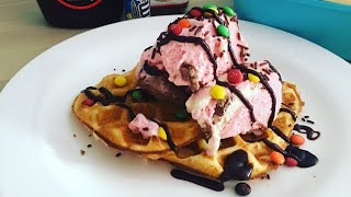 Quick & Easy Waffles Ice Cream Kids Love It!