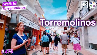 Torremolinos city center, Spain | Downtown Torremolinos | spain walking tour 4k | Torremolinos 2024