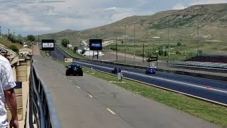 The Blue Turd Taurus SHO vs STi - Roll Race Test Pass - Street Car Takeover