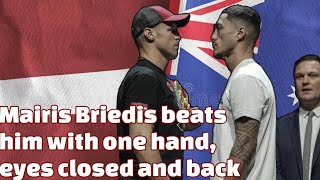 Mairis Briedis vs Jai Opetaia. Weighing. Svēršana.