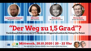 “Der Weg zu 1,5 Grad”? – Vorstellung & Diskussion der 1,5°C-Studie des Wuppertal Instituts für FFF