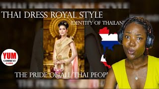 Thai dress royal style Identity of Thailand. The pride of all Thai people