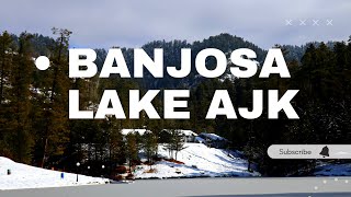 Latest snowfall at Banjosa Lake Rawalakot Azad Kashmir.