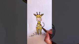 Giraffe drawing 🦒#easydrawing #shorts #drawing #art #youtubeshorts #ytshorts