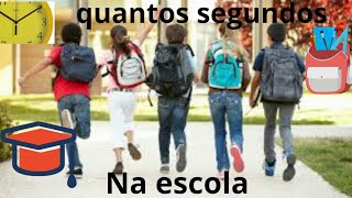 Quantos segundos você PASSA NA ESCOLA! (COISAS EXTRAORDINÁRIAS)