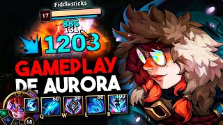 JOGUEI COM A NOVA CAMPEÃ AURORA E FIZ A BUILD 1 HIT, ABSURDO!