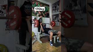 170kg x1 #benchpress  #training  #fitness #shortvideo #gym #gymlife #gymworkout #gymshark #strength