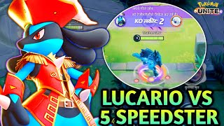 LUCARIO 🔥 EXTREME SPEED IS INSANITY BUFF IS THIS SEASON | POKEMON UNITE | LUCARIO GAMEPLAY