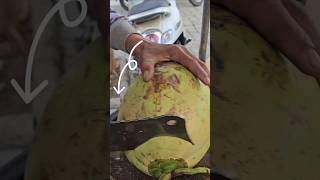 King Coconut Fruit Cutting Skills | fruits cutting #coconut #fruit #satisfying #shorts #viralvideo