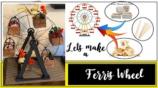 DIY Ferris Wheel || Mini crates DIY || Bicycle Wheel wreath DIY || Paintstick DIY