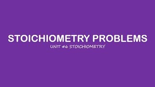 AP Chemistry: Stoichiometry Problems