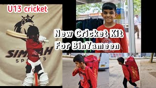 Bought a new cricket kit for my brother | u13 cricket club