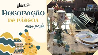 PÁSCOA - DECORAÇÃO (MESA POSTA)