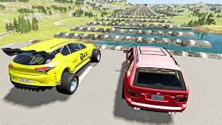 Cars vs 100 Air Speed Bumps #11  – BeamNG Drive | Good Cat