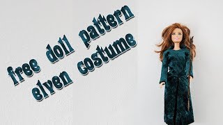 Make your own doll clothes - elven costume 1