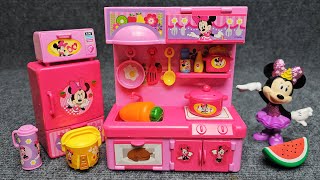 4 Minutes Satisfying with Unboxing Minnie Mouse Kitchen Set [Toys ASMR] (no music)