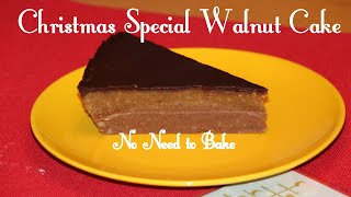 Christmas Special Walnut Cake recipe in Tamil| No-bake, simple &easy Walnut cake|healthy Walnut Cake