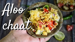 Aloo chaat- A quick messy snack!