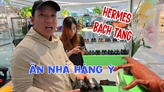 A Nhật vô mánh đi mua dép Hermes bạch tạng, ăn nhà hàng ý .| gia bảo tv