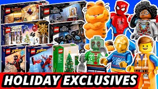 LEGO NEWS! Holiday Exclusives! NEW LEGO Movie! Garfield?! Spider-Man Figures! Wakanda Forever Secret