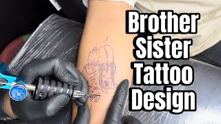 Brother Sister Tattoo By @deepaksinghthapa93 #brothersister #tattoo | Call/WhatsApp - 7017888804 |