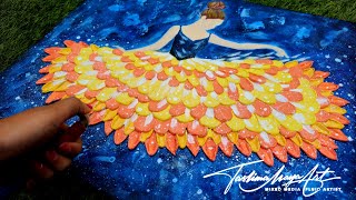 AWESOME TEXTURED Painting Art | Abstract Acrylic Painting Tutorial for Beginners! Pt 3