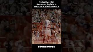 Michael Jordan Awesome Assists in 1992 NBA Finals Game 2! #shorts