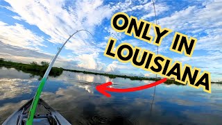 KAYAK FISHING south LOUISIANA!